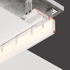 Профиль Flexy для изготовления прямых и угловых ниш для штор  11313 STANDART02 80 LED 9016 2