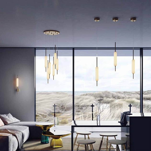 Подвесной светодиодный светильник Odeon Light Pendant Reeds 4794/72L Фото № 3