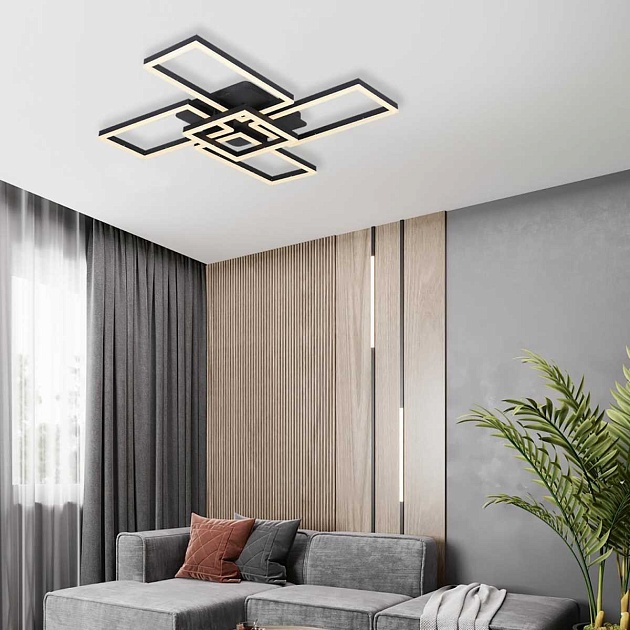 Потолочный светильник LED4U L11004-5 BK Фото № 2