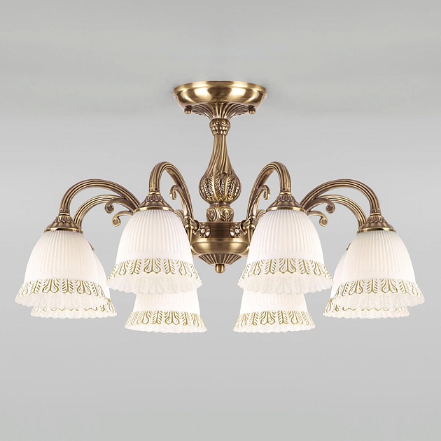 Потолочная люстра Eurosvet Campina 60107/8 античная бронза Фото № 1