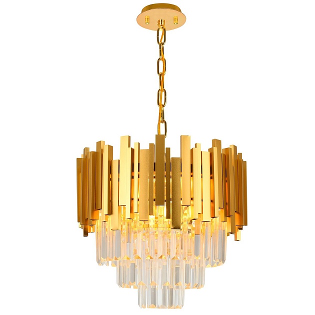 Подвесная люстра Natali Kovaltseva Vertigo 81440/6C Gold Фото № 1