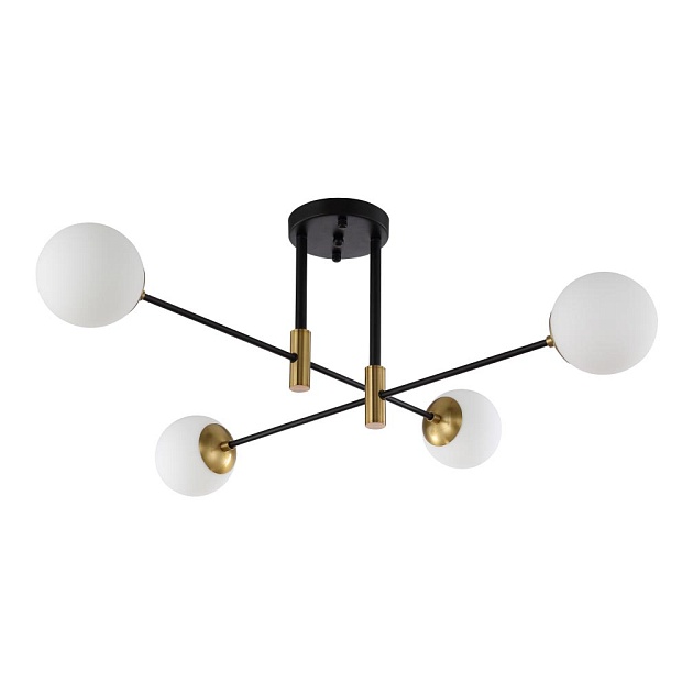 Потолочная люстра Crystal Lux Fidel PL4 Black Фото № 1