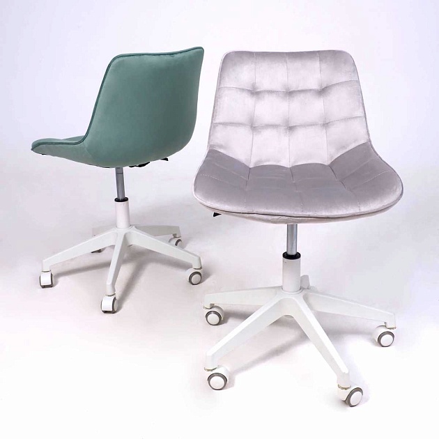 Поворотное кресло AksHome Carolyn велюр, мятный 91958 Фото № 5