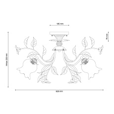 Потолочная люстра Lucia Tucci Fiori Di Rose 114.3 1