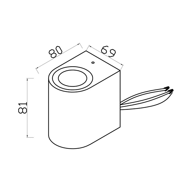 Уличный настенный светильник Maytoni Slat O044WL-01B Фото № 10