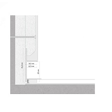 Универсальный плинтус FerGipps черный УП 40 УТ000002486 4