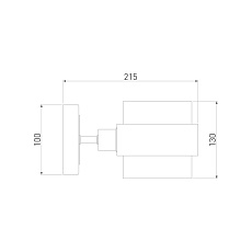 Бра Eurosvet Arcada 70127/1 черный/ дымчатый 1