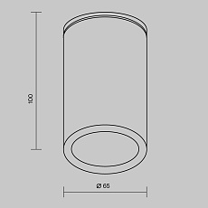 Уличный светильник Maytoni Roll O307CL-01B 2
