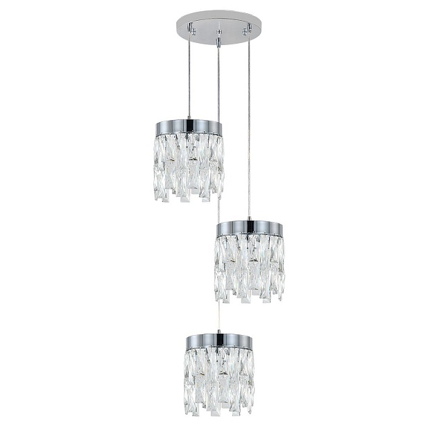 Подвесная люстра Indigo Anna V12029/3P Chrome V000497 изображение 4 Подвесная люстра Indigo Anna V12029/3P Chrome V000497 Фото № 4