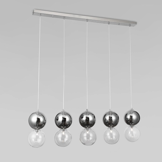 Подвесной светильник Eurosvet Selisa 50091/5 хром/дымчатый изображение 1 Подвесной светильник Eurosvet Selisa 50091/5 хром/дымчатый Фото № 1