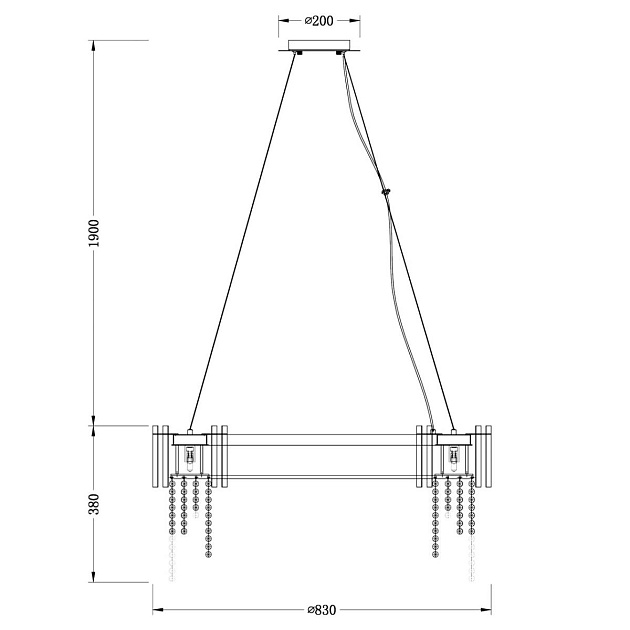 Подвесной светильник Chiaro Кармен 394012215 изображение 2 Подвесной светильник Chiaro Кармен 394012215 Фото № 2