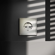 Розетка встраиваемая Voltum S70 с заземлением 16А, (шелк) VLS040104 2
