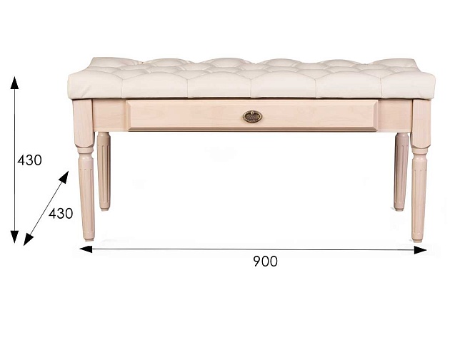 Банкетка Мебелик Оливия 001726 Фото № 3