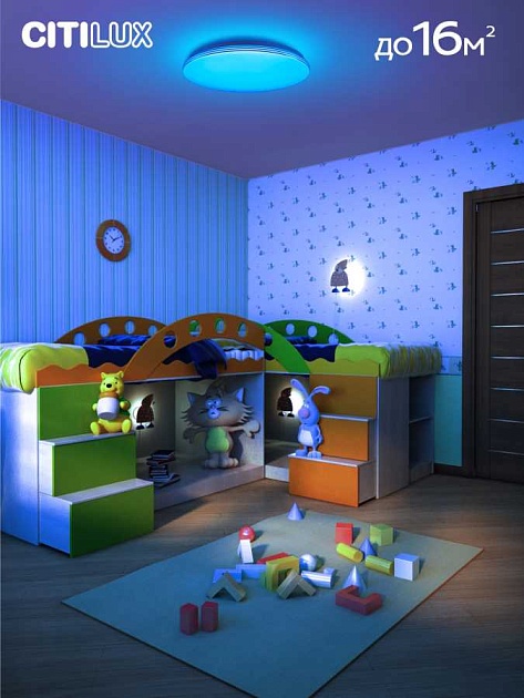 Потолочный светодиодный светильник Citilux Симпла CL714480G Фото № 3