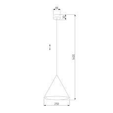 Подвесной светильник TK Lighting 10077 Cono 1