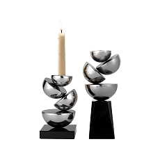 Подсвечник ArtHomeDecor FRAGMENT 6932 L SILVER & BLACK 1