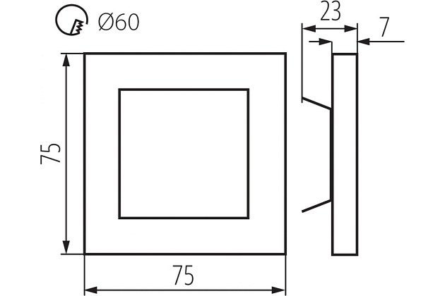 Подсветка для лестницы Kanlux Apus 23107 изображение 3 Подсветка для лестницы Kanlux Apus 23107 Фото № 3