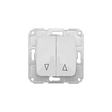 DEA Выключатель для жалюзи 2кл с/у 10А мех. Бел KRANZ KR-78-0209