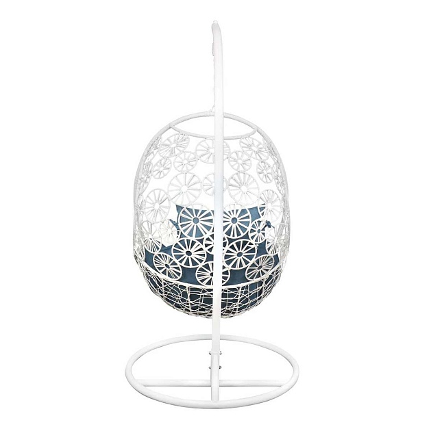 Подвесное кресло AksHome Bali белый, исскуственнный ротанг 75209 Фото № 6