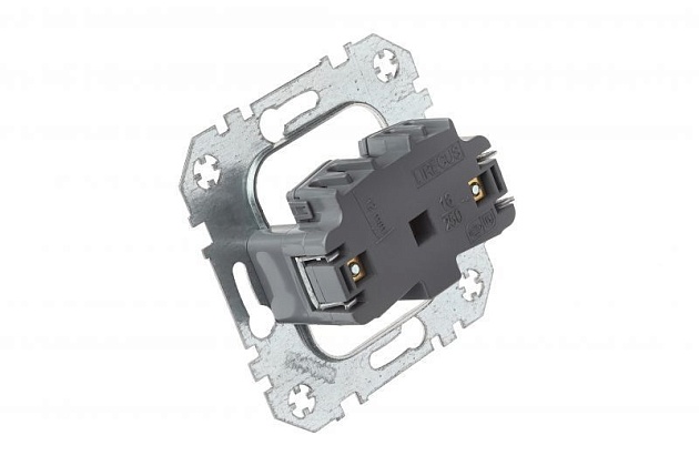 Розетка 2P Liregus Epsilon антрацит 28-105 Фото № 3