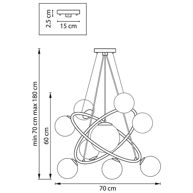 Подвесная люстра Lightstar Croco 815390 Фото № 2