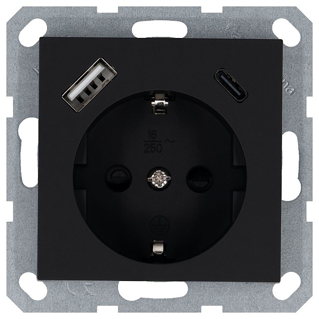 Розетка Jasmart G5501USB-25PB Фото № 1
