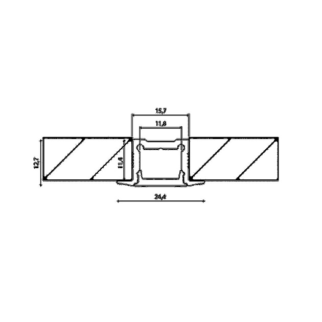 Профиль встраиваемый DesignLed LE.2613 001971 изображение 2 Профиль встраиваемый DesignLed LE.2613 001971 Фото № 2