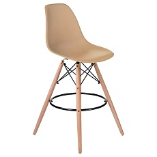 Стул барный DOBRIN DSW BAR (ножки светлый бук, цвет сиденья бежевый (GR-03)) 638GPP-LMZL DSW BAR 3