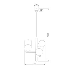 Подвесная люстра TK Lighting 6799 Estera Wood 1