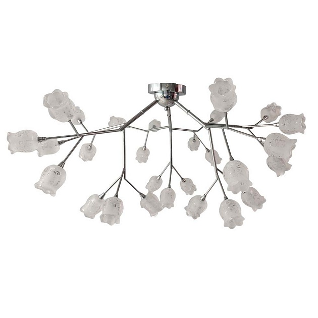 Потолочная люстра ЭкономСвет 11118/27CR WT изображение 1 Потолочная люстра ЭкономСвет 11118/27CR WT Фото № 1