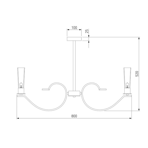 Подвесная люстра Eurosvet Rosher 60141/8 хром изображение 3 Подвесная люстра Eurosvet Rosher 60141/8 хром Фото № 3