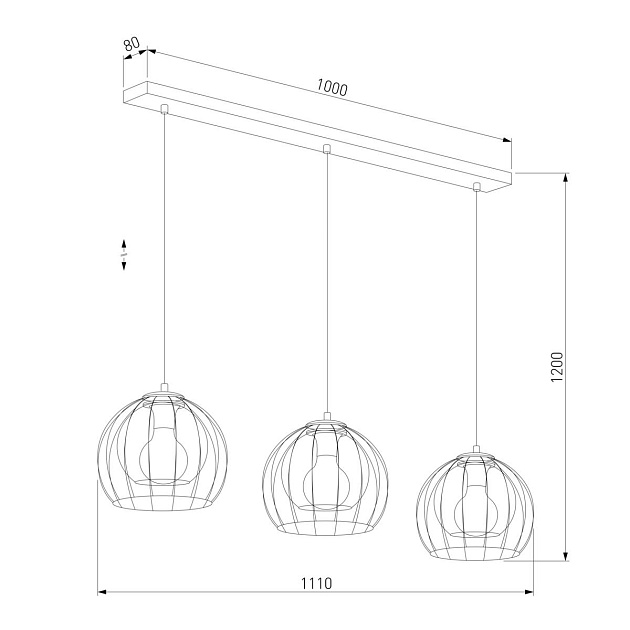 Подвесной светильник TK Lighting 4483 Universo Black Фото № 2