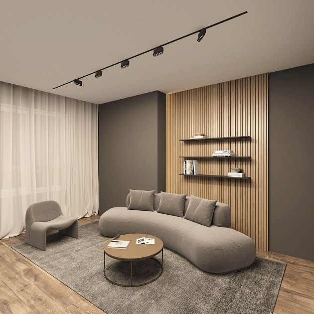 Трековый светодиодный светильник Denkirs Edder DK6446-BK Фото № 5