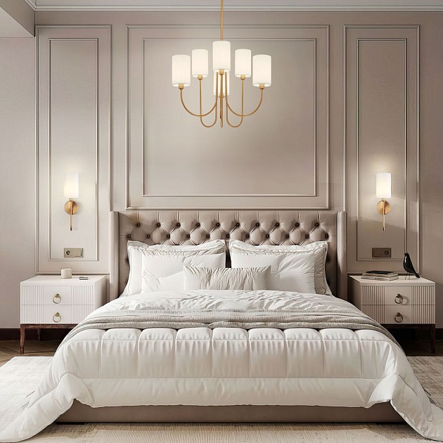 Подвесная люстра Eurosvet Abbey 60164/6 латунь Smart изображение 6 Подвесная люстра Eurosvet Abbey 60164/6 латунь Smart Фото № 6