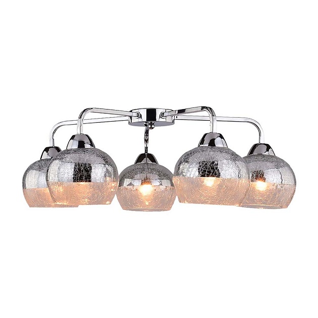 Потолочная люстра ЭкономСвет 20107/5CR CR+CL Фото № 1