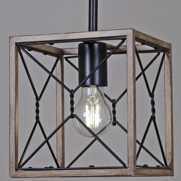 Подвесной светильник Illumico IL1008-1P-05 BK Wood Фото № 2
