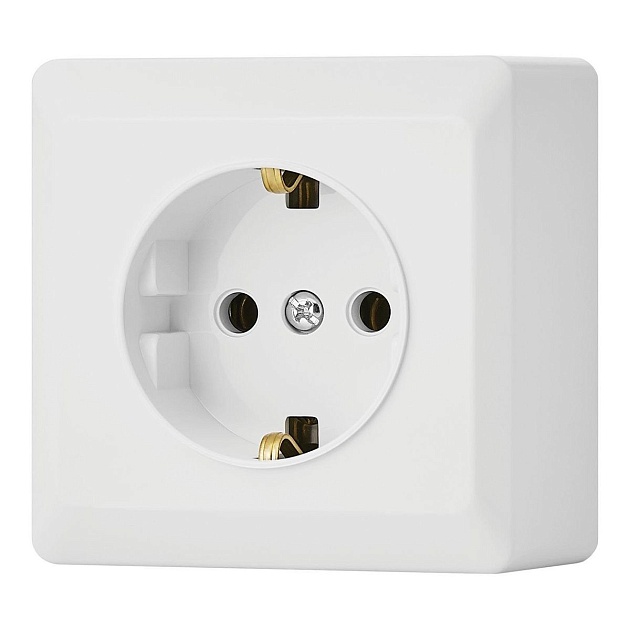 Розетка 2P+E Vesta-Electric Mega белый FRZ00030102BEL Фото № 1