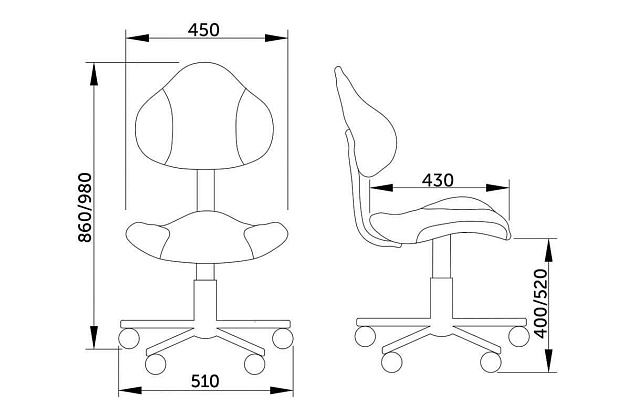Детское кресло AksHome Miami зеленый + серый, сетка 62019 Фото № 2