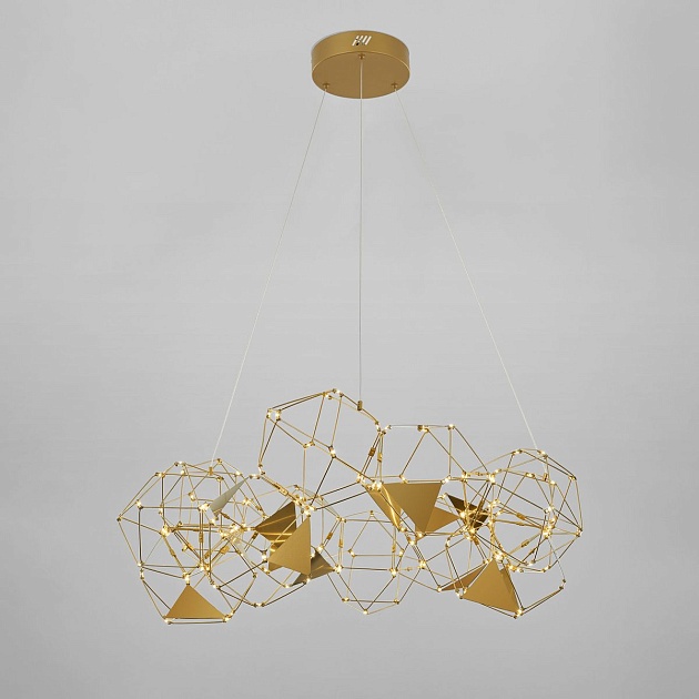 Подвесной светодиодный светильник Eurosvet Uma 90369/12 медь Фото № 1