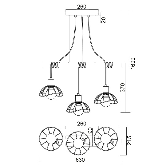 Подвесной светильник Vele Luce Formula VL6482P03 Фото № 4