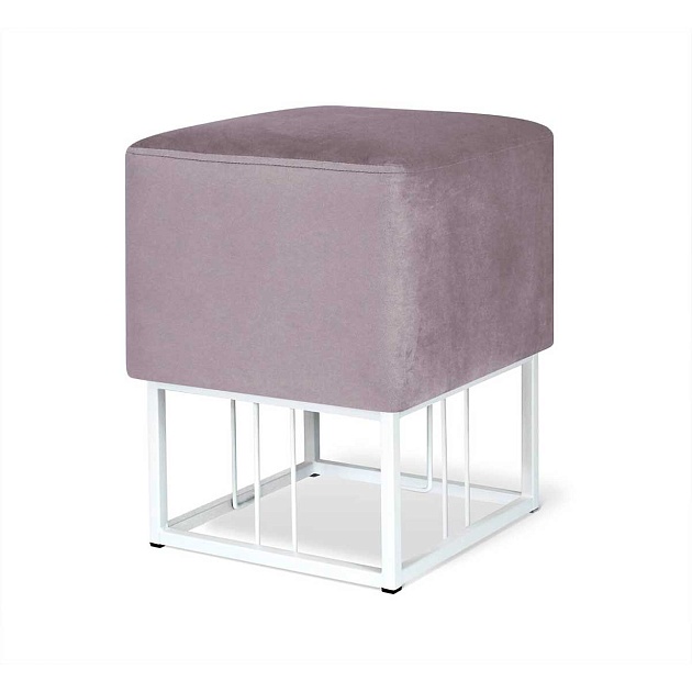 Пуф Sheffilton SHT-B9 сиреневая орхидея/белый муар 6457998802 Фото № 1