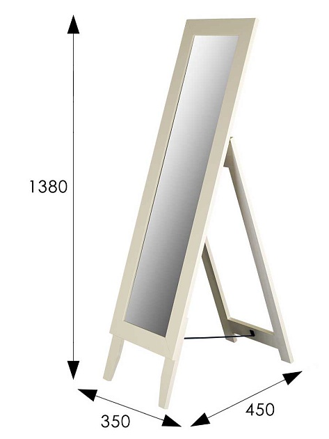 Зеркало напольное Мебелик BeautyStyle 1 008309 Фото № 3