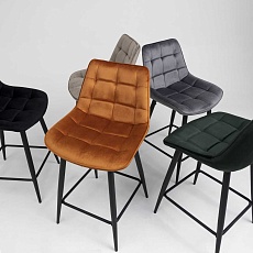 Полубарный стул AksHome Linx кирпичный, велюр 86210 3