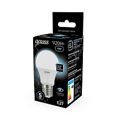 Лампа светодиодная Gauss LED A60 E27 10W 4100K матовая 102502210 5