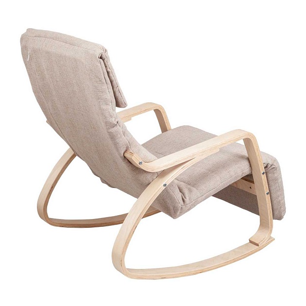 Кресло-качалка AksHome Smart бежевый ткань 72147 Фото № 5