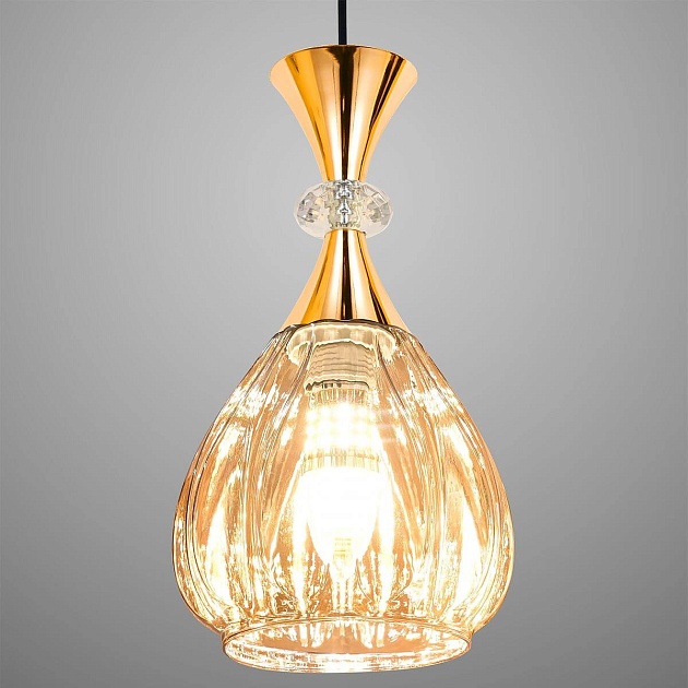 Подвесная люстра Reluce 09015-0.9-05 Amber Фото № 2