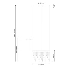 Подвесной светодиодный светильник Lucia Tucci Eclipse 1671.1 D400 Led 2