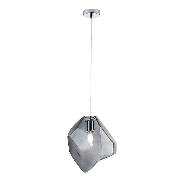 Подвесной светильник Crystal Lux NUESTRO SP1 CHROME/SMOKE Фото № 1