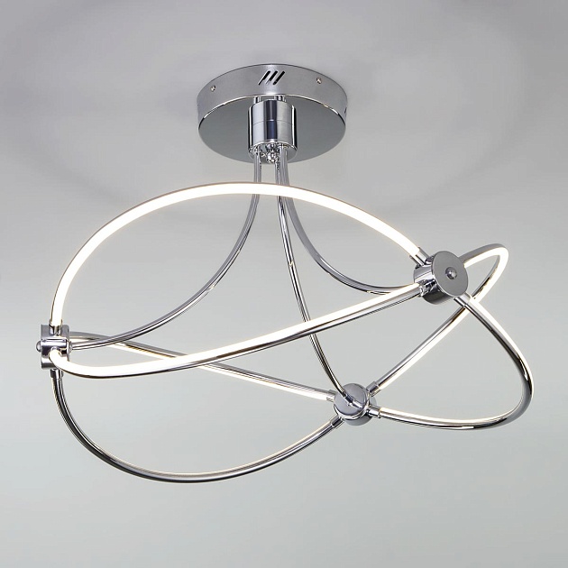 Потолочный светодиодный светильник Eurosvet Petto 90246/6 хром Фото № 1