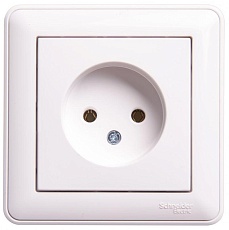 Розетка 2К Systeme Electric W59 16A 250V белая RS16-153-18